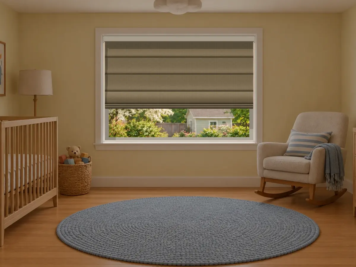 Blackout Linen Roman in Cream